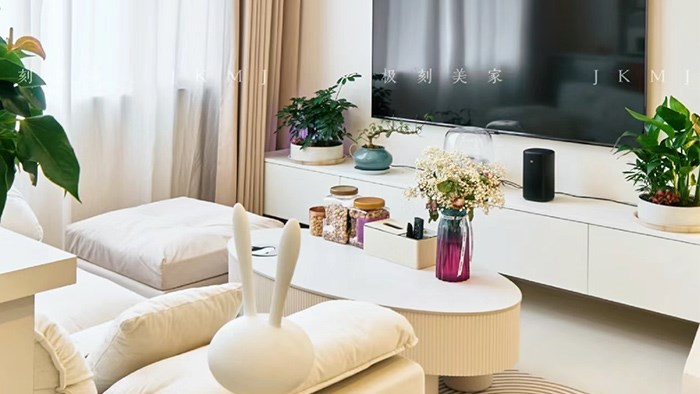 湖南長沙-九璽華府-52m²奶油風·極刻美家全屋整裝